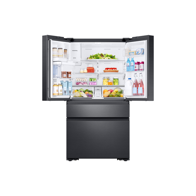 Samsung French-Door Refrigerator - 4 Doors - 22.6-cu ft - 36-in - Black Stainless Steel