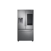 Réfrigérateur intelligent Samsung à portes françaises, FamilyHub, 26,5 pi³, acier inoxydable