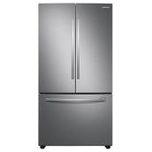 Samsung French Door Refrigerator with Ice Maker - 36-in - 28.2-cu ft - Stainless Steel