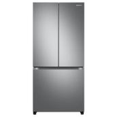 Réfrigérateur deux portes 33 po 19,5 pi³ Samsung inox avec machine à glaçons et connectabilité WI-FI