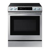 Samsung Air Fry Wi-Fi Connectivity 30-in Stainless Steel Slide-In Induction Range