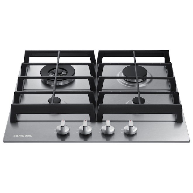 Samsung 24-in 4-Burner Gas Cooktop - Stainless Steel