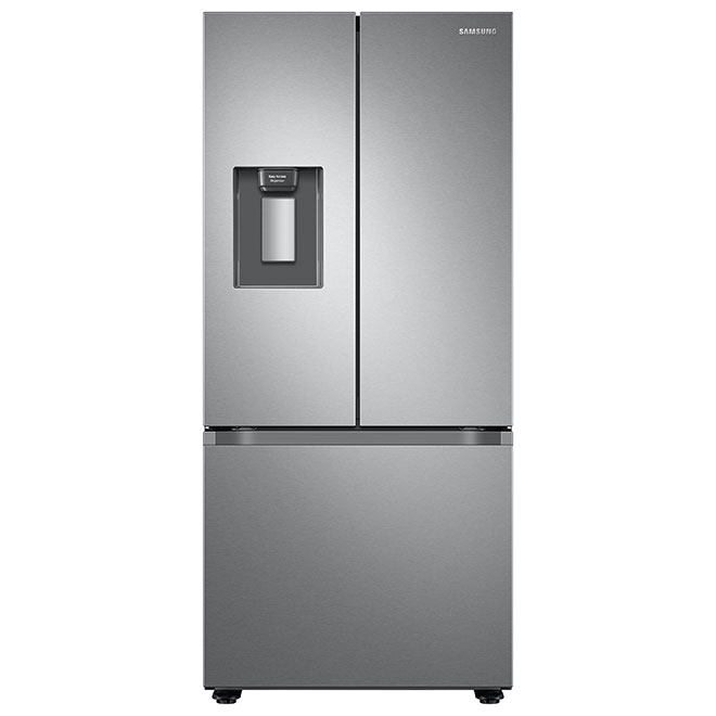 Samsung 30-in Smart French Door Refrigerator - 22-cu. ft. - External Water Dispenser - Stainless Steel