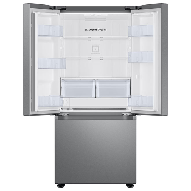 Samsung 30-in Smart French Door Refrigerator - 22-cu. ft. - External Water Dispenser - Stainless Steel