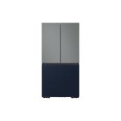 Réfrigérateur 4 portes Bespoke Samsung, profondeur standard et machine à glaçons double, 29 pi³, prêt pour panneau