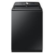 Samsung 6.0-cu ft High Efficiency Top-Load Washer (Black Stainless) Energy Star Certified