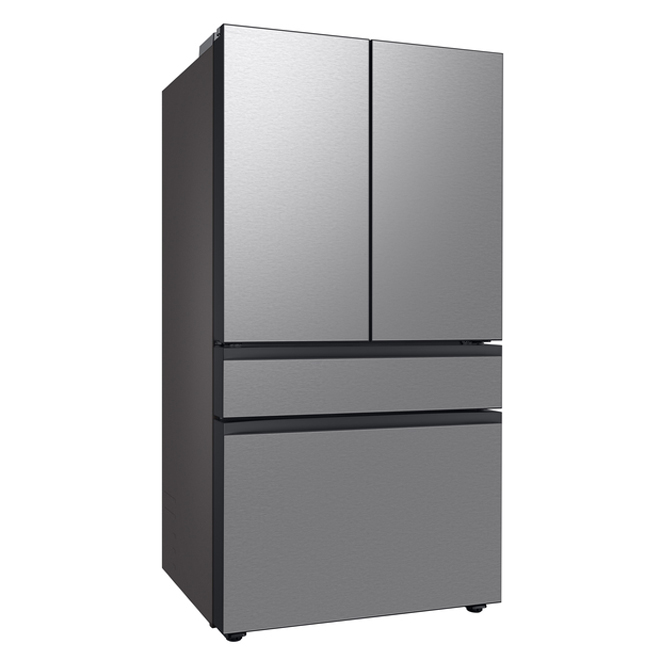 Samsung Bespoke 28.9-cu. ft. 4-Door Standard-Depth (Fingerprint Resistant Stainless Steel) Energy Star Certified