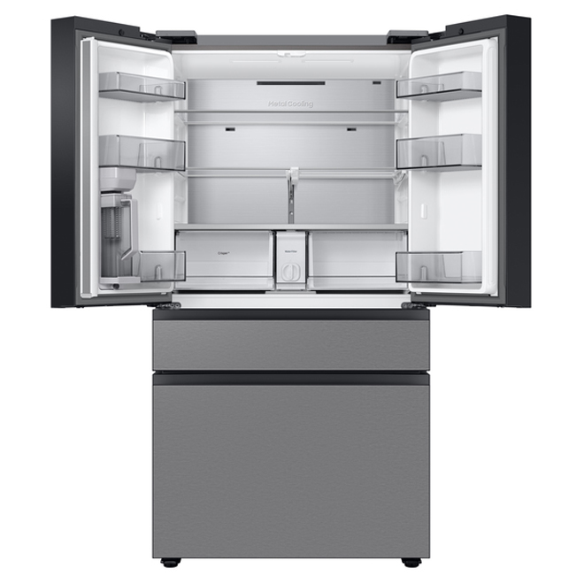 Samsung Bespoke 28.9-cu. ft. 4-Door Standard-Depth (Fingerprint Resistant Stainless Steel) Energy Star Certified