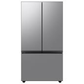 Réfrigérateur à portes françaises Bespoke par Samsung 30,1 pi³ inox résistant aux empreintes