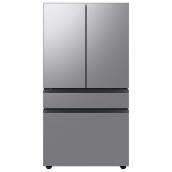 Réfrigérateur Samsung Bespoke, 22,9 pi³, 4 portes, profondeur de comptoir (inox résistant aux empreintes)