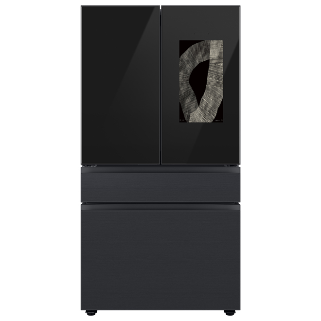 Samsung Bespoke 28.6-cu. ft. 4-Door Standard-Depth (Fingerprint Resistant - Charcoal) Energy Star Certified