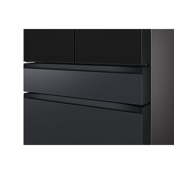 Samsung Bespoke 28.6-cu. ft. 4-Door Standard-Depth (Fingerprint Resistant - Charcoal) Energy Star Certified