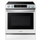 Samsung Bespoke 6.3-cu. ft. Slide-In Single Oven Electric Range with True Convection and Air Fry (White)