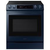 Samsung Bespoke 6.3-cu. ft. Slide-In Single Oven Electric Range with True Convection and Air Fry (Navy Blue)