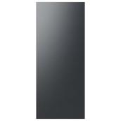 Samsung Bespoke Upper Panel for 3-Door Refrigerator - Stainless Steel - Matte Black