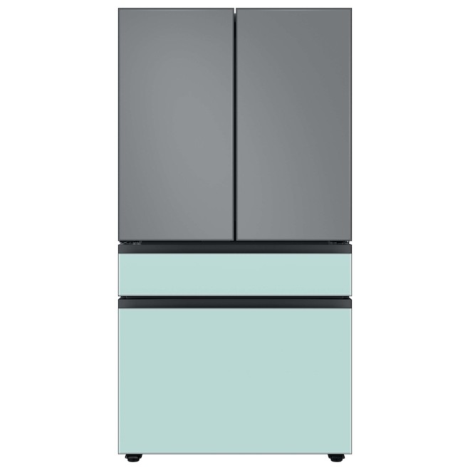 Samsung Bespoke FlexZone Drawer Panel for 4-Door Refrigerator - Glass - Morning Blue