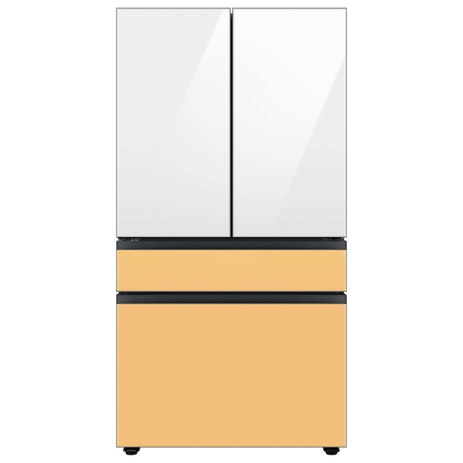 Samsung Bespoke Upper Panel for 4-Door Refrigerator - Glass - White