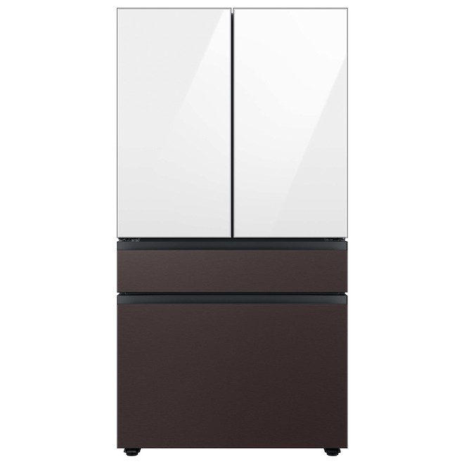 Samsung Bespoke Upper Panel for 4-Door Refrigerator - Glass - White