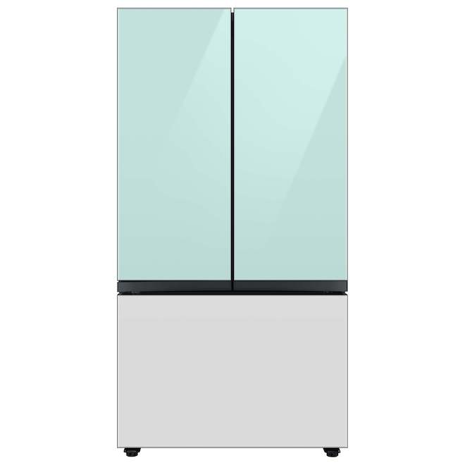 Samsung Bespoke 3-Door Refrigerator Glass Upper Panel - Morning Blue - 17.63 x 42.13 x 0.75-in