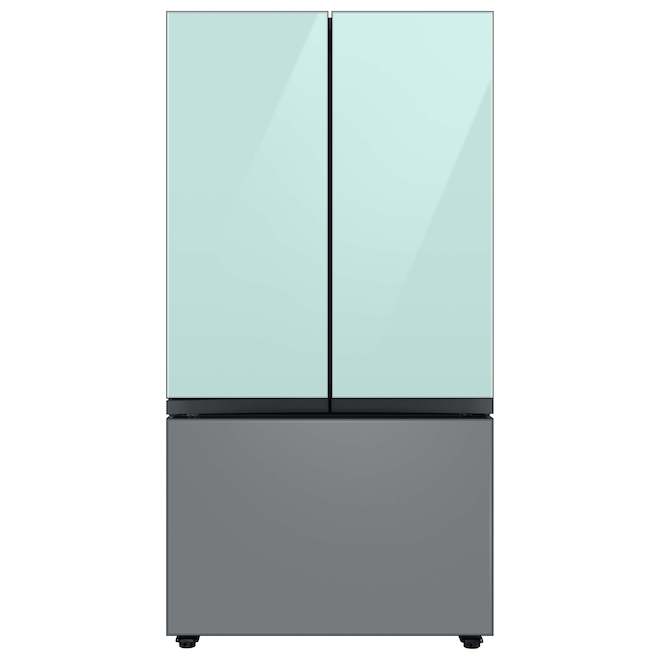 Samsung Bespoke 3-Door Refrigerator Glass Upper Panel - Morning Blue - 17.63 x 42.13 x 0.75-in