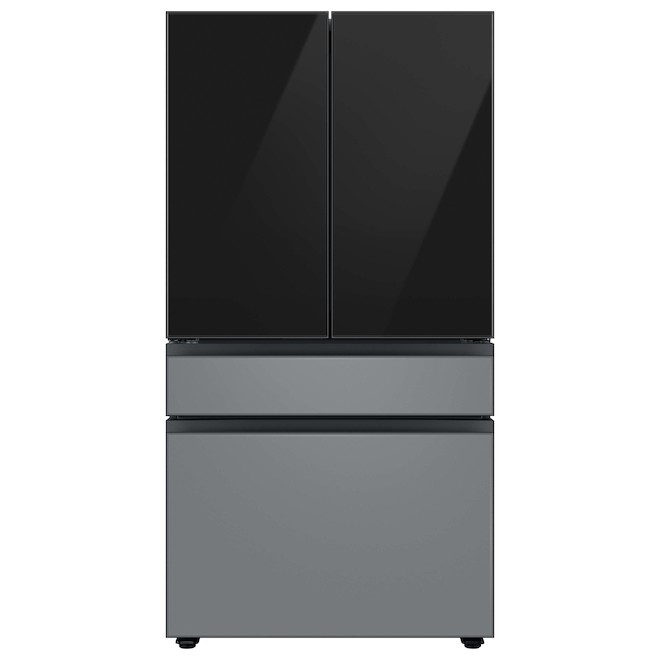 Samsung Bespoke FlexZone Drawer Panel for 4-Door Refrigerator - Glass - Matte Grey - 5.63 x 6.38 x 1.13-in