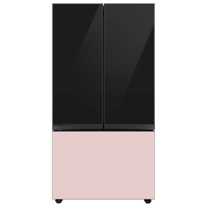 Samsung Bespoke Bottom Drawer Panel for 3-Door Refrigerator - Glass - Pink - 35.63 x 23.5 x 1.13-in