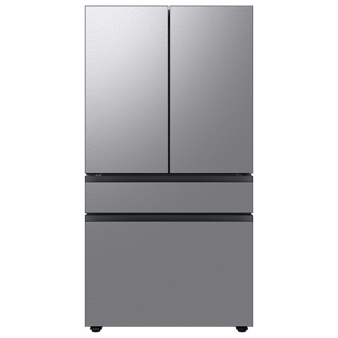Panneau de tiroir congélateur pour réfrigérateur à 4 portes Bespoke par Samsung, acier inoxydable