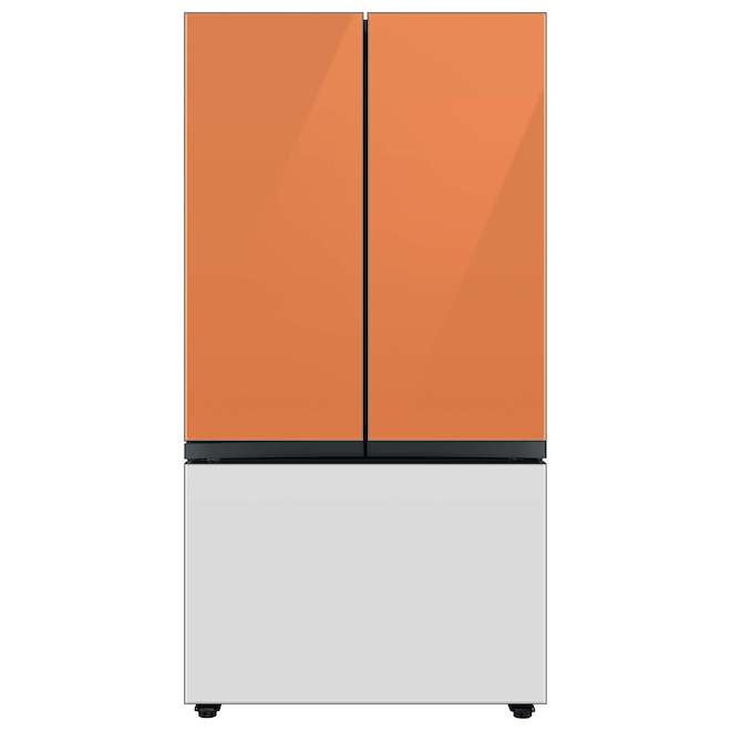 Samsung Bespoke Freezer Drawer Panel for 3-Door Refrigerator - Glass - White - 35.63 x 23.5 x 1.13-in