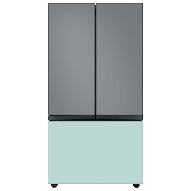 Samsung Bespoke Upper Panel for 3-Door Refrigerator - Glass - Matte Grey - 17.63 x 42.13 x 0.75-in