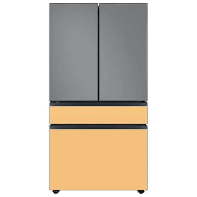 Samsung Bespoke FlexZone Drawer Panel for 4-Door Refrigerator - Glass - Sunrise Yellow - 35.63 x 6.38 x 1.25-in