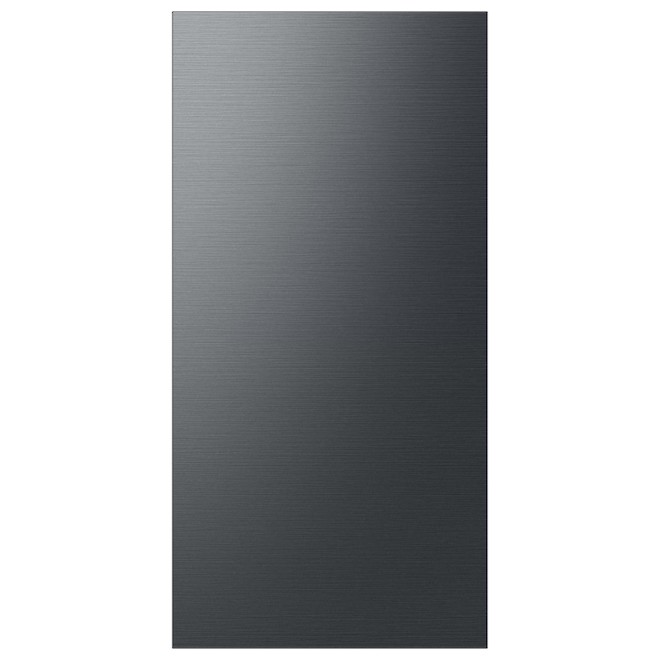 Panneau supérieur pour réfrigérateur 4 portes Bespoke de Samsung, acier inoxydable, noir mat, 17,63 x 35,5 x 0,75 po