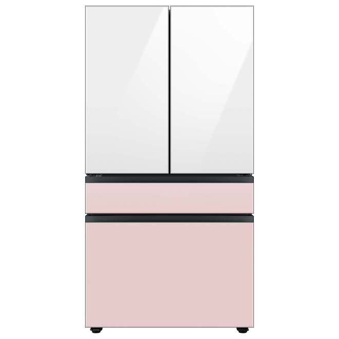 Samsung Bespoke Freezer Drawer Panel for 4-Door Refrigerator - Glass - Pink - 35.63 x 22.25 x 1.25-in