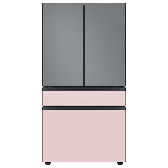 Samsung Bespoke Freezer Drawer Panel for 4-Door Refrigerator - Glass - Pink - 35.63 x 22.25 x 1.25-in