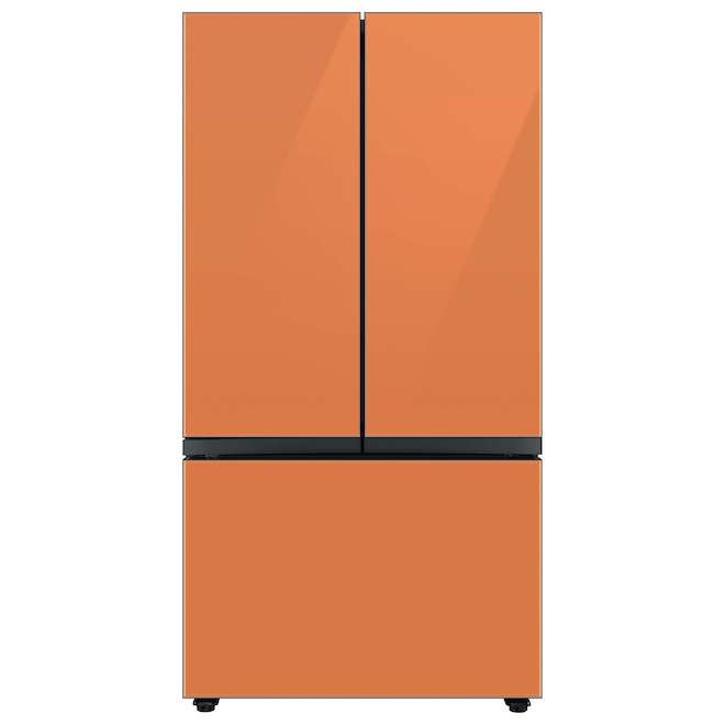 Samsung Bespoke Upper Panel for 3-Door Refrigerator - Glass - Clementine