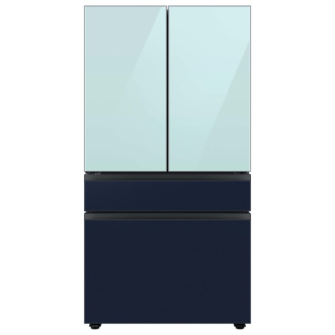 Samsung Bespoke Freezer Drawer Panel for 4-Door Refrigerator - Stainless Steel - Navy Blue