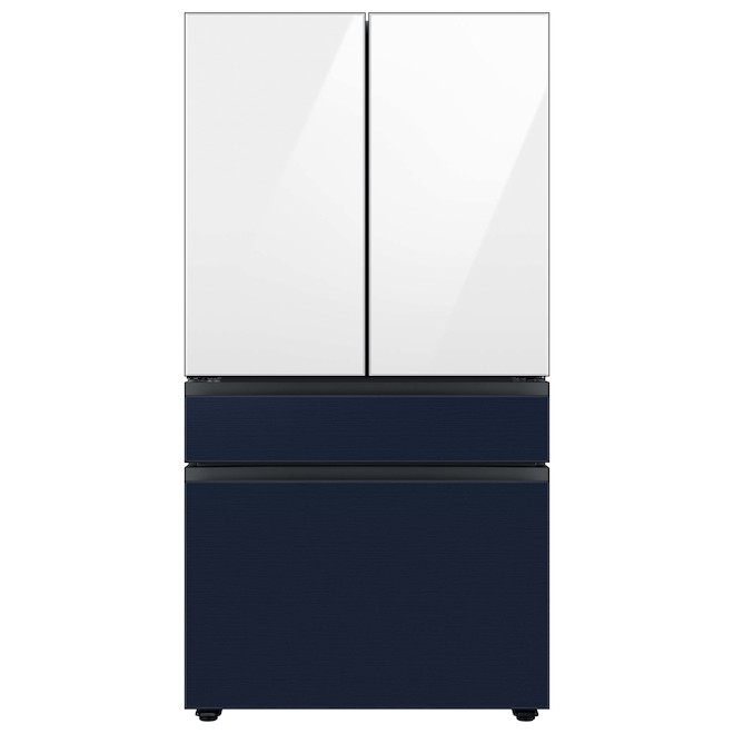 Samsung Bespoke Freezer Drawer Panel for 4-Door Refrigerator - Stainless Steel - Navy Blue