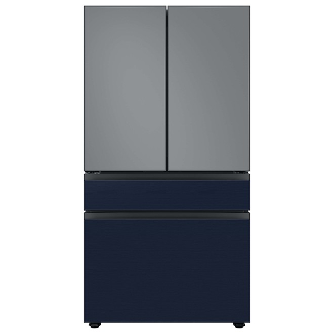 Samsung Bespoke Freezer Drawer Panel for 4-Door Refrigerator - Stainless Steel - Navy Blue