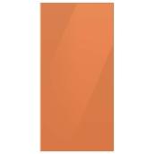 Samsung Bespoke Upper Panel for 4-Door Refrigerator - Glass - Clementine - 17.63 x 35.5 x 0.75-in