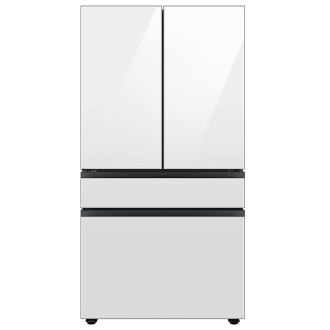 Samsung Bespoke Freezer Drawer Panel for 4-Door Refrigerator - Glass - White