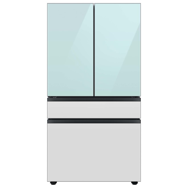 Samsung Bespoke Freezer Drawer Panel for 4-Door Refrigerator - Glass - White