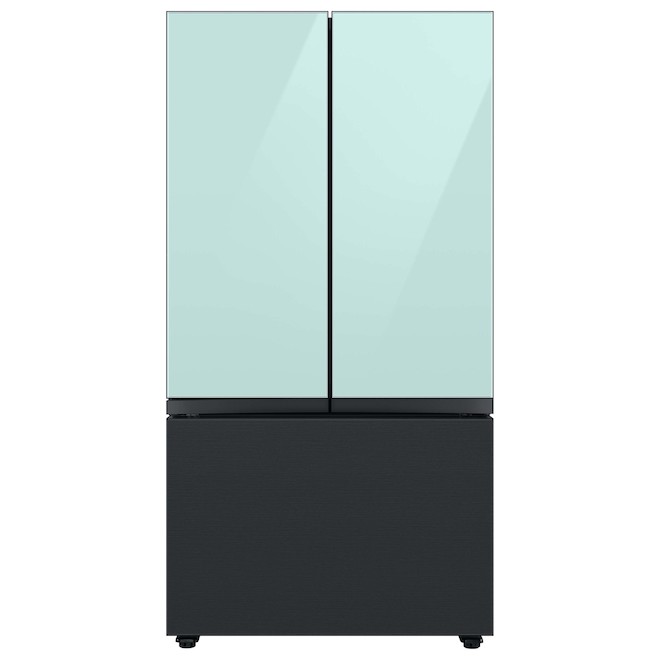 Samsung Bespoke Bottom Drawer Panel for 3-Door Refrigerator - Stainless Steel - Matte Black