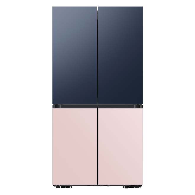 Panneau de porte inférieure pour réfrigérateur à 4 portes Flex Bespoke par Samsung, verre, rose