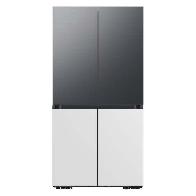 Panneau de porte inférieure pour réfrigérateur à 4 portes Flex Bespoke par Samsung, verre, blanc