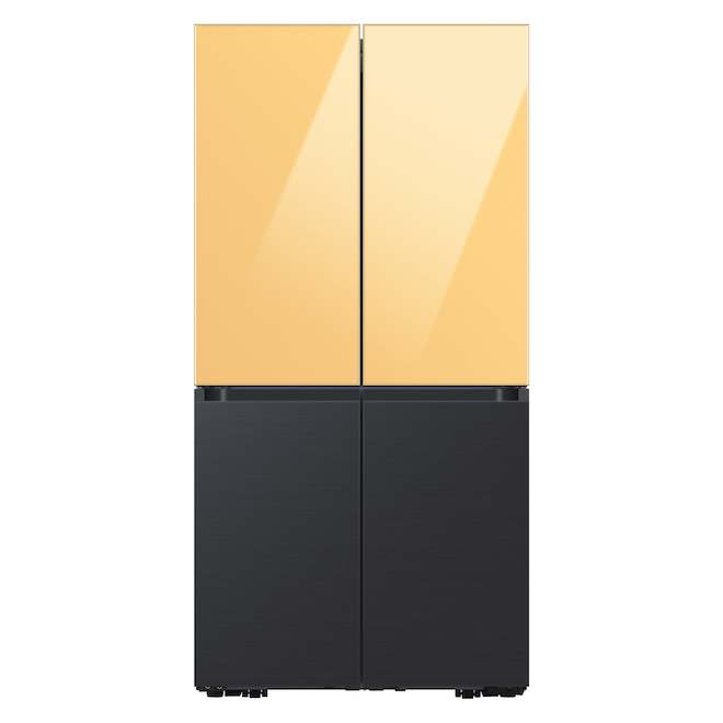 Samsung Bespoke Top Door Panel for 4-Door Flex Refrigerator - Glass - Sunrise Yellow