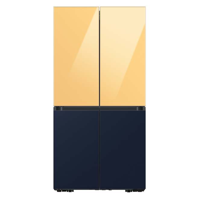 Samsung Bespoke Top Door Panel for 4-Door Flex Refrigerator - Glass - Sunrise Yellow