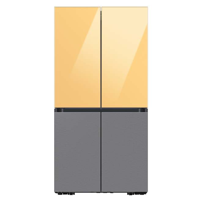 Samsung Bespoke Top Door Panel for 4-Door Flex Refrigerator - Glass - Sunrise Yellow