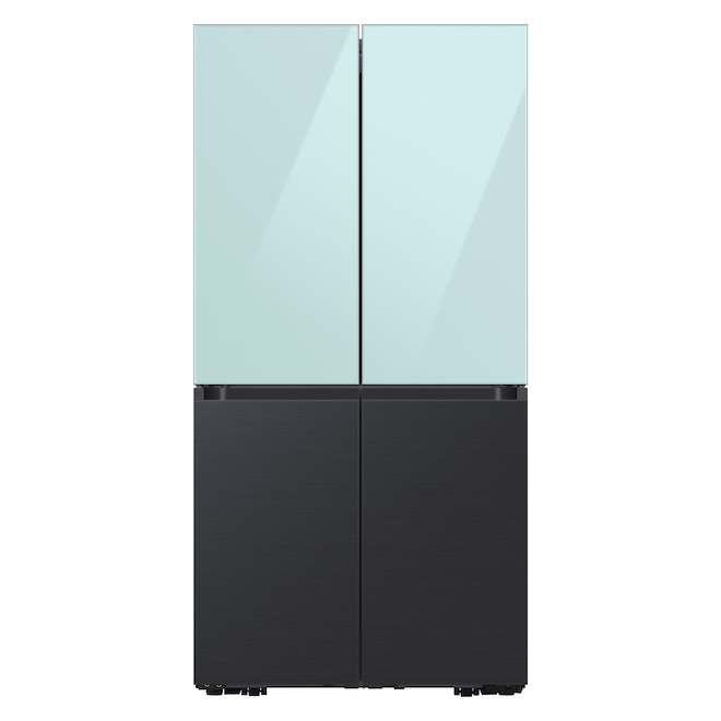 Samsung Bespoke 4-Door Flex Refrigerator Glass Top Door Panel - Morning Blue