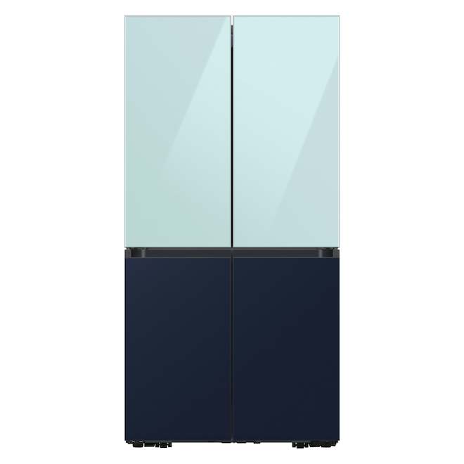 Samsung Bespoke 4-Door Flex Refrigerator Glass Top Door Panel - Morning Blue