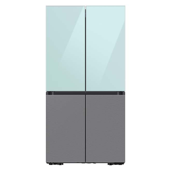 Samsung Bespoke 4-Door Flex Refrigerator Glass Top Door Panel - Morning Blue