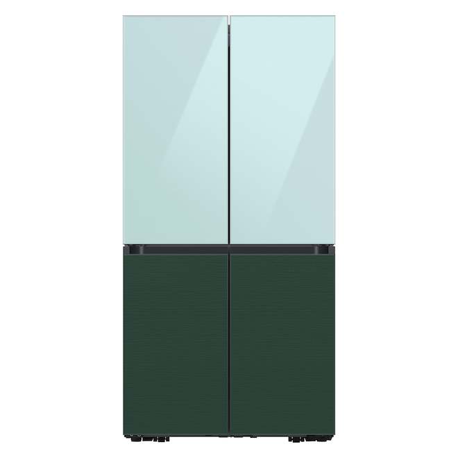 Samsung Bespoke 4-Door Flex Refrigerator Glass Top Door Panel - Morning Blue